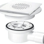 McA Two Piece Valve Shower Gully With Rem Grid 1 1/2" Horiz Outle VSG5