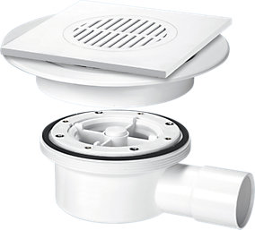 Product image for SKU 62065620 McA Two Piece Valve Shower Gully With Rem Grid 1 1/2" Horiz Outle VSG5 - Image 1