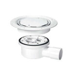 McA Two Piece Valve Shower Gully White Plastic Clamp Ring VSG52WH
