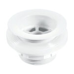 McA Backnut Bath Waste 70mm White Plastic Flange W4