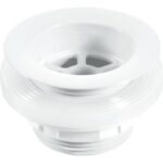 McA Backnut Bath Waste 70mm White Plastic Flange W5