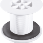 McA 1 1/2" Shower Waste 85mm White Plastic Flange WS3