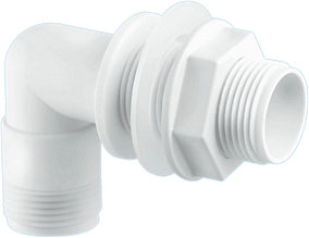 Product image for SKU 62065683 McAlpine Bent Tank Connector With 3/4" BSP Threaded Outlet - Image 1