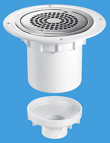 Product image for SKU 62065697 McAlpine 75mm Water Seal Trapped Gully 110mm Or 2" Vertical Solvent - Image 1