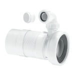 McAlpine 107mm Inlet x 110mm Plain End Outlet Strt Flex WC Conn