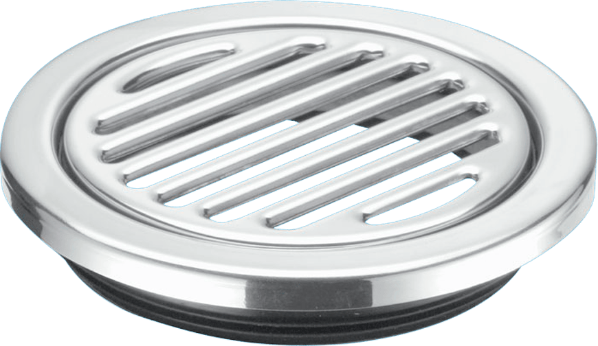 Product image for SKU 62065710 McAlpine 125mm Polished Stainless Steel Grating FGTR125TOP - Image 1