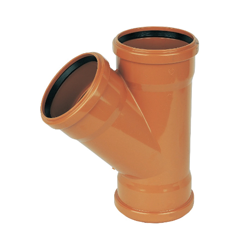 63001130-1.jpg F-P UG drain 110mm 45' triple skt junct - Image 1