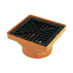 F-P UG drain 110mm square hopper & grid