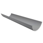 Floplast 112mm Round Gutter 4 metre Grey