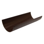 Floplast Round Gutter 112mmx2 Metre Brown