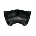 FLOPLAST 112 round 135 deg angle black