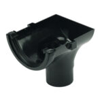 FLOPLAST 112 round stop end outlet black