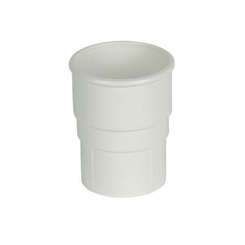 66015801-1.jpg FLOPLAST 68 round pipe socket white - Image 1