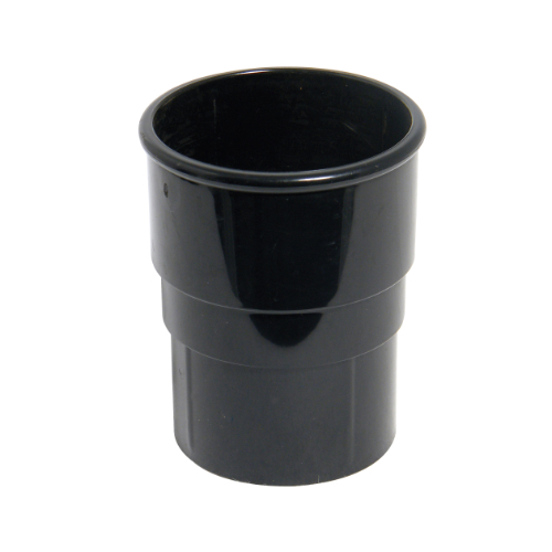 66015802-1.jpg FLOPLAST 68 round pipe socket black - Image 1