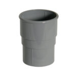 FLOPLAST 68 round pipe socket grey