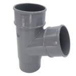 FLOPLAST 68 round 67' pipe branch grey