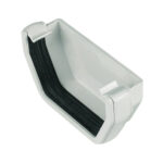 FLOPLAST 114 square ext stop end white