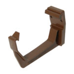 FLOPLAST 114 square fascia bracket brown