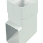 FLOPLAST 65 square pipe shoe white