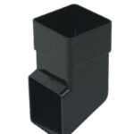 FLOPLAST 65 square pipe shoe black