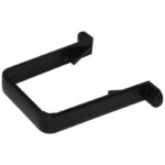 FLOPLAST 65 square pipe clip - std black