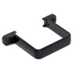 FLOPLAST 65 square flush pipe clip black