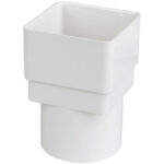 F-P 65 square to 68 rnd pipe adptr white