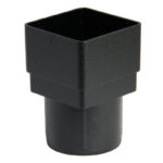 F-P 65 square to 68 rnd pipe adptr black