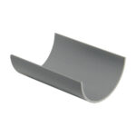 Floplast Half Rnd 76mm Gutter x 2 metre Grey
