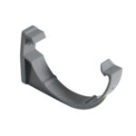 Half rnd 75mm gutter fascia bracket grey