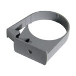 Round 50mm downpipe bracket grey