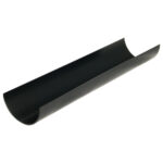 Half rnd 75mm gutter x 2m black