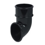Round 50mm downpipe shoe black