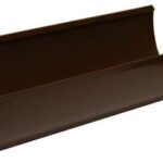 Floplast HI-CAP Gutter 4 metre Brown