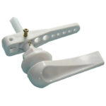 WC cistern handle - white plastic