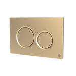 Dudley Drift Dualflush Pneumatic Flush Plate Satin Brass