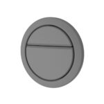 Dudley Geo Soft Touch Grey 73.5mm Dual Flus Push Button( Bagged)