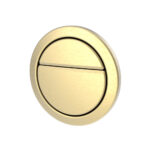 Dudley Geo Satin Brass 73.5mm Dual Flus Push Button (Bagged)