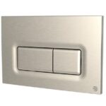 Dudley Reef Dualflush Brushed Nickel Pneumatic Flush Plate