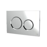 Dudley Drift Dualflush Polished Chrome Pneumatic Push Plate