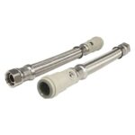 S-F hose with Union Nut & Serv Valv 300mm 15mm x 1/2" FLX37P