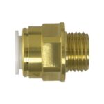 S-FIT brass coupler 15mm x1/2" MALE BSPT