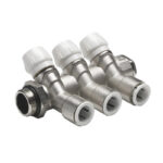 S-F brass manifold 15 x 3/4" 3 port