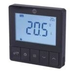 JG UFH Battery RF programmable Stat - Black