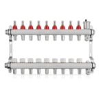 JG Lowfit 9 Port Mainfold Stainless Steel (12mm Connections)