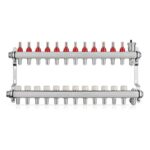 JG Lowfit 12 Port Manifold Stainless Steel (12mm Connections)