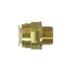 SPEEDFIT pre pack brass male connector 15mm x 1/2"