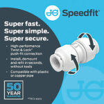 Speedfit Reducing Coupler 15mm x 12mm