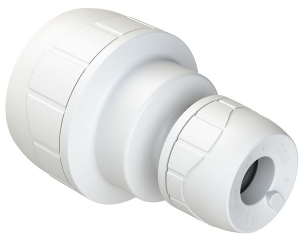 70025019-Polyplumb-Enhanced-22x15mm-reducing-Coupler-White Polyplumb Enhanced 22x15mm reducing Coupler White - Image 1