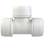 Polyplumb Enhanced 15x10x15mm Reducing Tee White